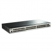 D-Link DGS-1510-52X/E 52 port L3-lite stekabilan upravljiv 19"/1U svič, 48xRJ-45+4x10G SFP+, LLDP/LLDP-MED, 802.3ad agregacija, MSTP, QoS, Static rute, ERPS, ACL, BDPU & DoS Attack prevencija, RADIUS & 802.1X AAA