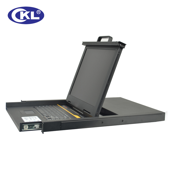 KVM VGA LCD svič 16-portni USB&PS/2 Combo 19"/1U (OSD) sa kablovima - polica rack-mount na izvlačenje sa LCD monitorom i tastaturom (KVM-1716)