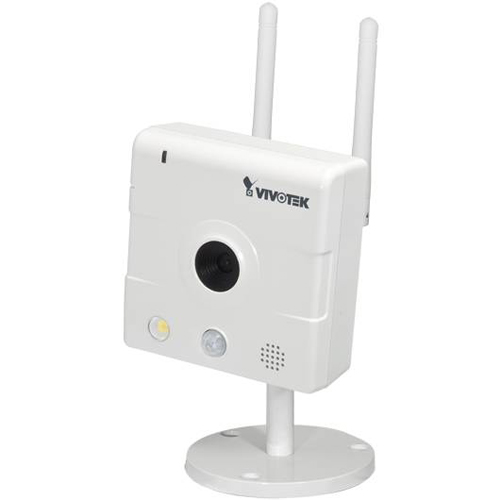Vivotek IP8133W Wireless-N mini IP kamera, 1 Mega Pixel, 720P HD@30 fps, H.264+MPEG4+MJPEG Streams, Adaptive Streaming, Privacy dugme, White LED, PIR senzor, Backlight Compensation, WPS, mikrofon i zvučnik, DI+DO, Tamper