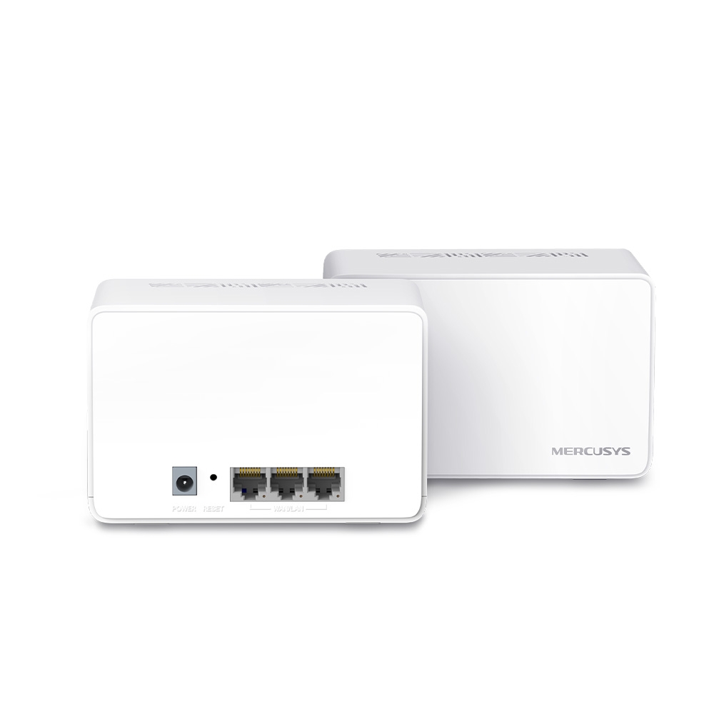 Mercusys Halo H80X AX3000 dual band WiFi 6 Mesh System 2-pack – 3 Gigabit port WAN/LAN auto-sense, Router / AP mode, roaming, roditeljska kontrola, QoS, beamforming, OFDMA, MU-MIMO, smart connect, do 150 uređaja