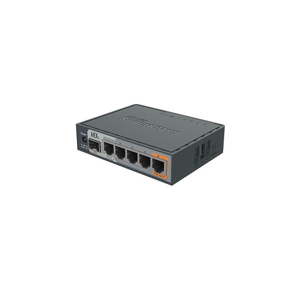 MikroTik CRS304-4XG-IN L3 upravljiv svič 4 x 10GbE RJ45 (1/2.5/5/10G) + 1GbE RJ45 PoE-in / MGMT, ARM 64bit CPU 1.2GHz, 512MB DDR4, 4 varijante napajanja, može na DIN šinu, radna temp -40°C÷70°C, RouterOS L5 / SwitchOS