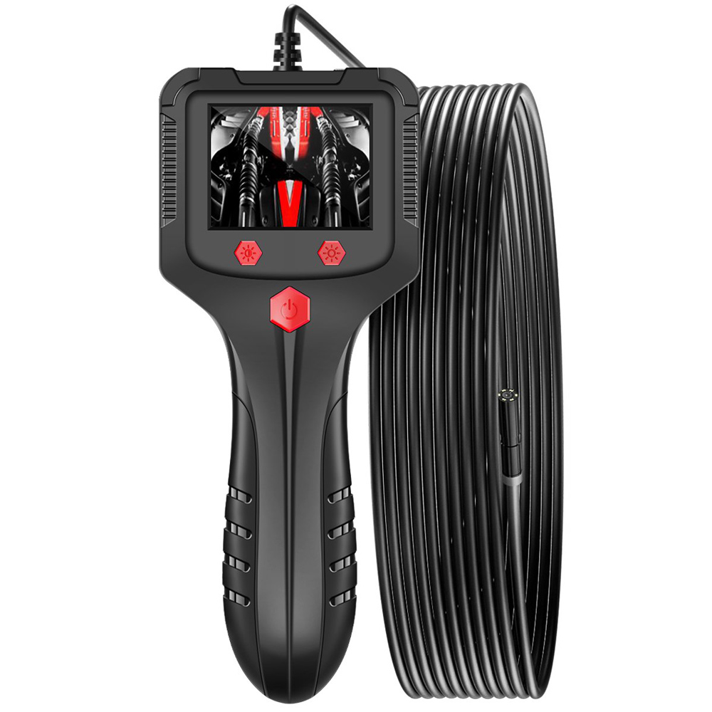 Noyafa P100 endoskopska IP68 vodootporna kamera sa kablom dužine 10m, 2.4" IPS kolor ekran, rezolucija kamera 1280x720 i 1920x1080, žižna daljina 5-10cm za prednju i 2-6cm za bočnu kameru – za šahtove, cevi, jame itd