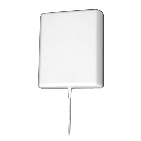 Panel antena 8dBi na 806-960+1710-2500MHz za GSM / 3G / 4G-LTE / WiFi / LoRa – N(ž), H/V ugao 90°/55°, VSWR<1.5, F/B ratio>10dB, UV & vodootporna, 21x18x4.5cm, vetar 210km/h, -40~65℃, RoHS, držač Ø3-5cm (NP-8/25-8-90)