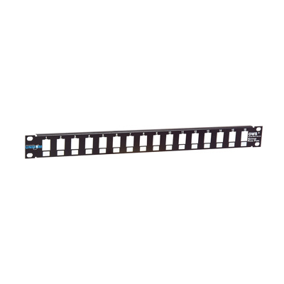 Patch panel modularni 19"/1U sa 16 slotova za UTP module (UKP-16-1U) – bez modula