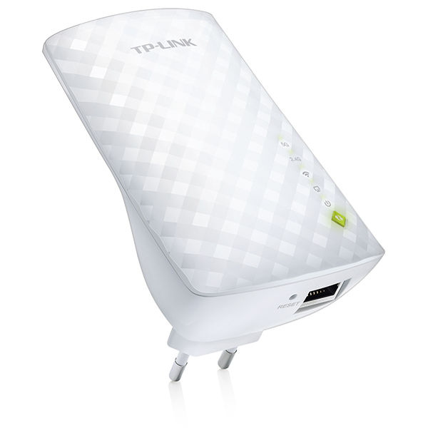 TP-Link RE200 AC750 WiFi bežični Extender dometa / Access Point 750Mb/s, univerzalni dual band 2.4 & 5GHz 802.11ac/a/b/g/n, WPS dugme za brzo WiFi kriptovanje, WMM, LAN 10/100Mb/s, zidna montaža, 3 interne MIMO antene