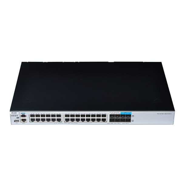 Ruijie RG-WS6024 19"/1U Wireless kontroler, 24xGE PoE+ 370W (2xCombo RJ-45/SFP) + 2x10G SFP+, konfigurisanje i upravljanje do 24 FIT AP-a (max 128), roming, Load Balancing & Sharing, CAPWAP, WIDS, PEAP/SMS/QR Code Auth