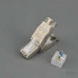 RJ-45 konektor STP kat. 6A - fully shielded (oklopljen) 8P8C, GHMT sertifikat, za direktnu terminaciju bez alata na UTP/STP kabl patch ili punog preseka, 500MHz – 10GbE, sa metalnom navlakom koja fiksira kabl (SPT-M-C6A)