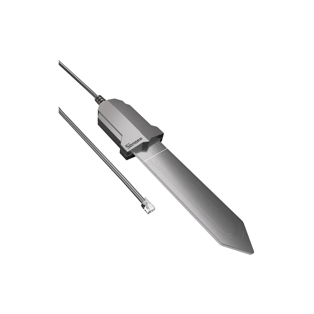 SONOFF MS01 smart-home outdoor IP55 senzor vlage u zemljištu, povezuje se direktno na TH Elite i TH Origin prekidače, otporan na kišu, eWeLink applikacija, pigtail 0.5m (može se produžiti do 10m pomoću AL560 nastavka)