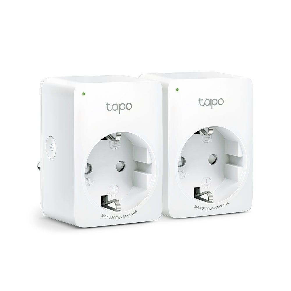 TP-Link Tapo P100 (2-pack) komplet Smart 230V strujnih šuko utičnica do 10A – 2.99KW (2kom), WiFi 802.11b/g/n, udaljeni pristup, on/off po zadatom rasporedu ili u slučajno vreme, Bluetooth onboarding Technology, Tapo app