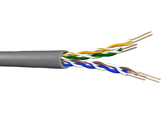 UTP patch kabl kat. 5E Draka UC300 26 4P PVC-FR licnasti - testiran do 300MHz, CPR Eca negoriv; 802.3af/at/bt, Delta-EC, 3P, DNV, ABS & GHMT sertifikovan